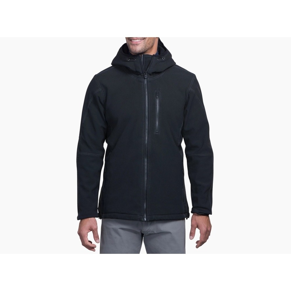NWT Kuhl Relik Hoody Jacket Vintage Patina Dye Full Zip Dark Gray Men's Sz Small